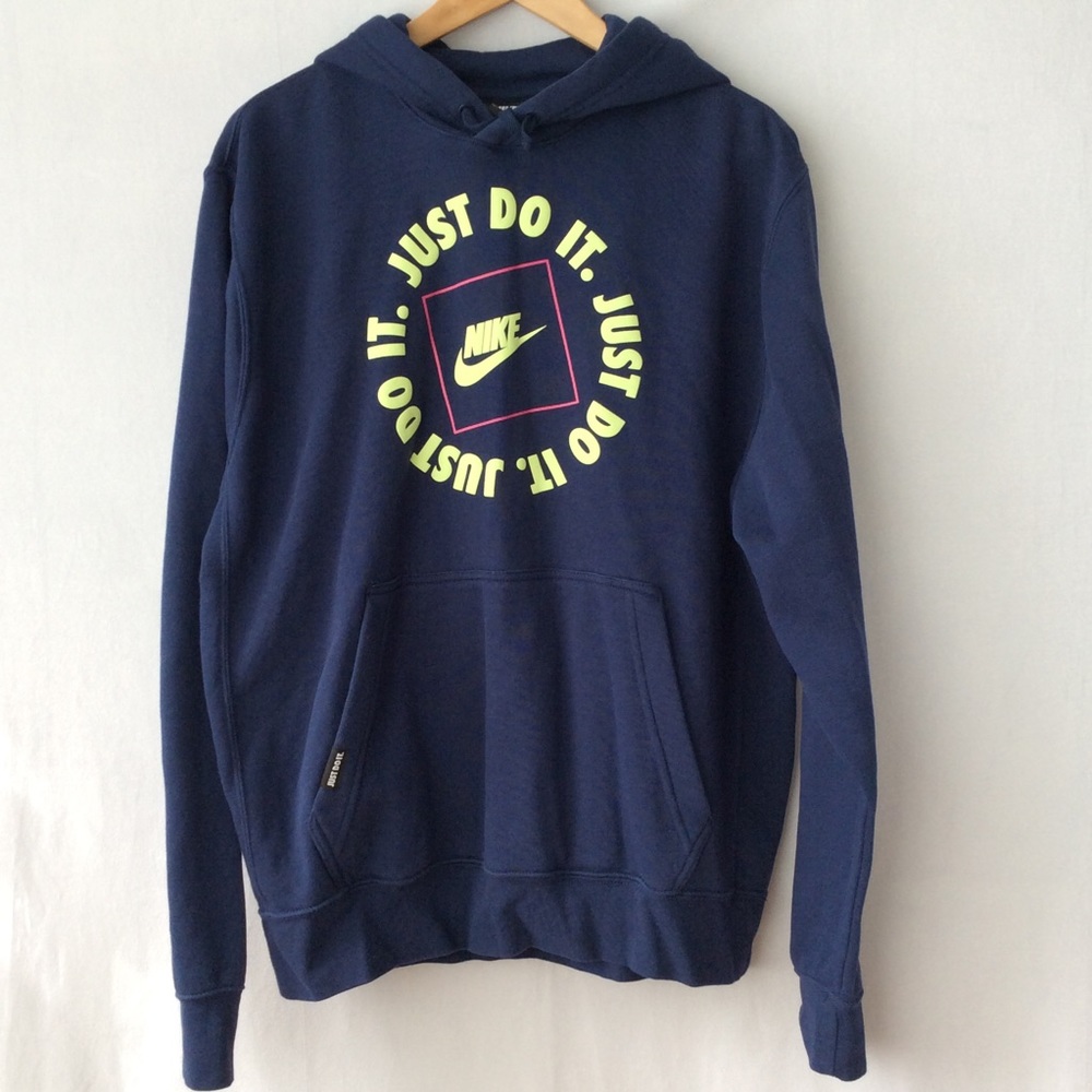 Nike Women's Navy 'Just Do It' Logo Hoodie